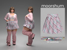 Sims 4 — aiko - pleated skirt by moorshum — - new mesh 5k polys