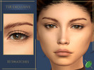 Sims 4 — Analise 3D Lashes by Pitted0live — Natural looking thin 3D eyelashes 2 versions