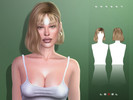 Sims 4 — LEXEL - Margot messy wavy bob with bangs (adult hairstyle) by LEXEL_s — 35 swatches