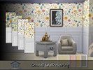 Sims 4 — Scandi Wallpaper by Emerald — Add beauty to your home with scandi wallpaper designs.
