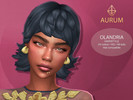 Sims 4 — Aurum - Olandria hairstyle (mm version) by Aurum — 24 colors