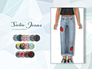 Sims 4 — Sadie Jeans by Lewbertsn00tles — A simple pair of cuffed jeans. Maxis Match