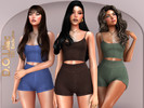 Sims 4 — Soft Fit Set DO169 by DOLilac — Includes: (Top + Bottom)