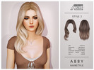 Sims 4 — Abby - Style 2 (Hairstyle) by Ade_Darma — Abby Hairstyle - Style 2 New Hair Mesh