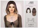Sims 4 — Abby - Style 4 (Hairstyle) by Ade_Darma — Abby Hairstyle - Style 4 New Hair Mesh