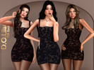Sims 4 — Lace Mini Dress DO2225 by DOLilac — Custom thumbnail