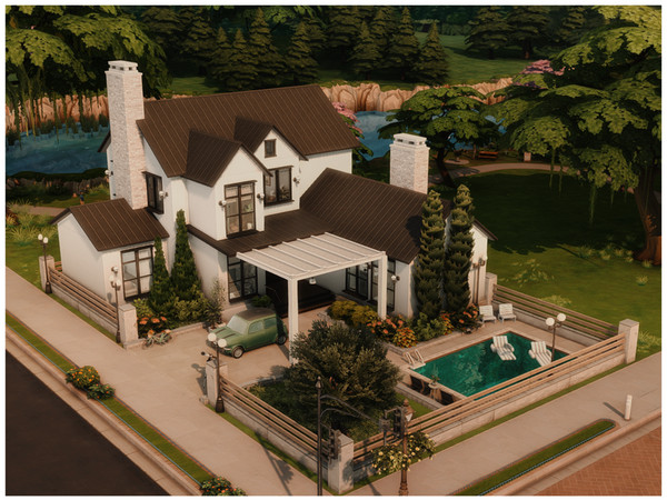 Sims 4 — MM. Trans Modern 27 by Merin_Martini — My Sims 4 lots some are inspired from random pictures that I found on the
