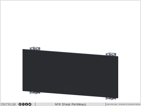 Sims 4 — NYX Truss-Mounted TV Panels Short by Onyxium — Onyxium@TSR Design Workshop Stage Collection - Belong To The 2026