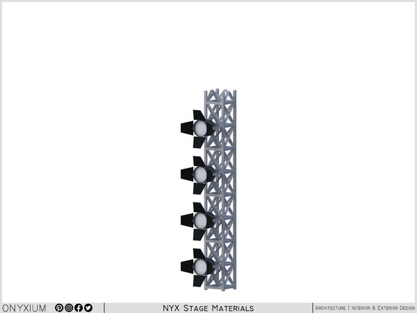 Sims 4 — NYX Truss-Integrated Lighting Column Medium by Onyxium — Onyxium@TSR Design Workshop Stage Collection - Belong