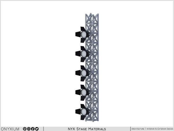 Sims 4 — NYX Truss-Integrated Lighting Column Tall by Onyxium — Onyxium@TSR Design Workshop Stage Collection - Belong To