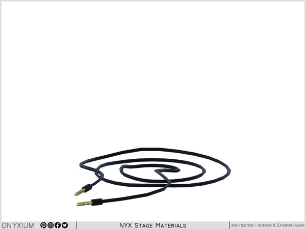 Sims 4 — NYX Floor Cable Bundle by Onyxium — Onyxium@TSR Design Workshop Stage Collection - Belong To The 2026 Year