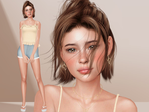 Sims 4 — Kimmie Brenner by grinchk7 — (Teen Sim) If you want the Sim to look the same as in the pictures you need to