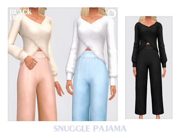 Sims 4 — Snuggle Pajama by Black_Lily — YA, A, Teen