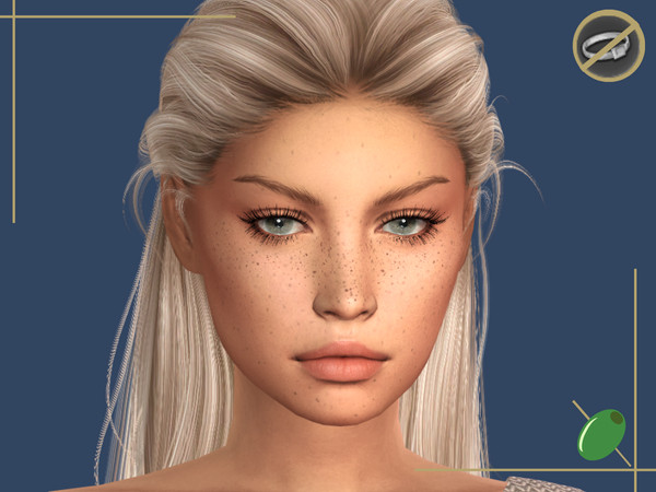 Sims 4 — Simone Full 3D Lashes Rings Contradict by Pitted0live — Full long 3D Eyelashes 2 versions