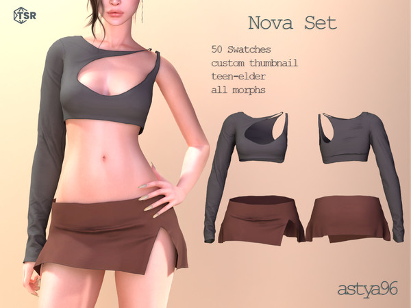 Sims 4 — Nova Set by astya96cc — 50 swatches
