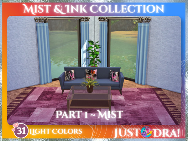 Sims 4 — Mist And Ink Collection Part 1 - Mist (City Living Required) by Draven298 — Don't forget to grab Part 2 - Ink,
