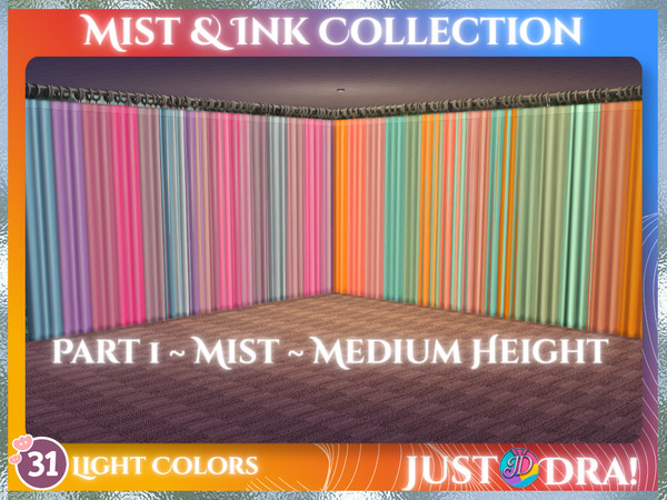 Sims 4 —  by Draven298 — Don't forget to grab Part 2 - Ink, for some darker tones These are my absolute favorite curtains