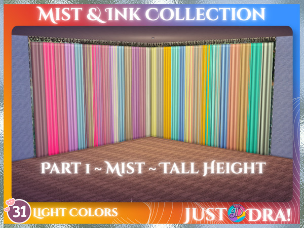 Sims 4 —  by Draven298 — Don't forget to grab Part 2 - Ink, for some darker tones These are my absolute favorite curtains