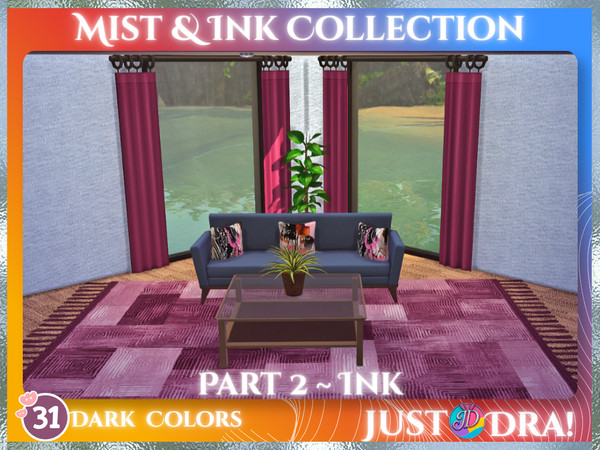 Sims 4 — Mist And Ink Collection Part 2 - Ink (City Living Required) by Draven298 — Don't forget to grab Part 1, Mist.