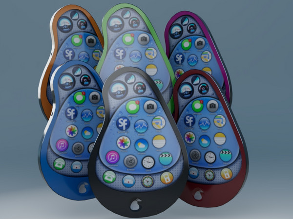 Sims 4 — shiroblack - Pearphone (OVERRIDE) orange by shiroblack005 — For till college?!?