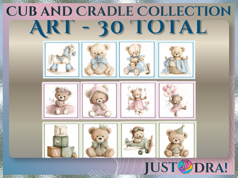 Sims 4 nursery furniture feeding and baby care CC Cub and Cradle Nursery Collection - Art | JustDraven Draven Nursery Art by Draven298
