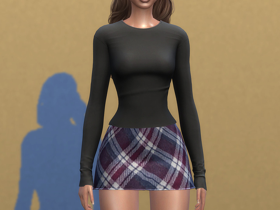 The Sims Resource | JENNY TOP AND SKIRT SET