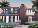Sims 4 — Soft Edge Residence l noCC by simZmora — A contemporary family residence built on a composition of intersecting