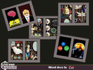 Sims 4 — Mixed wall art by evi — Five wall pics with different themes.