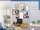 Sims 4 — Careers - Wall Hanging pt 2 by lavilikesims — 6 Creations in 2 colourways, includes, shelves, mirrors, plants