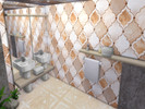 Sims 4 — Bali Wall Tiles by lavilikesims — A curvy tile in 12 colours and all wall heights