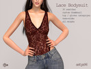 Sims 4 — Lace Bodysuit (+ gloves category ) by astya96cc — 30 swatches