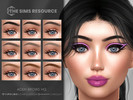 Sims 4 — Aden Brows HQ by Caroll912 — A 9-swatch bushy, arched eyebrows in different tones of black, brown, blonde and