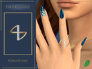 Sims 4 — Diamond Bar Ring by Pitted0live — Simple diamond bar ring for the left index finger Custom catalog image