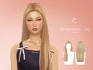 Sims 4 — Esmeralda Hairstyle V2 by Enriques4 — New Mesh