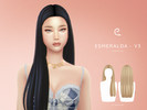 Sims 4 — Esmeralda Hairstyle V3 by Enriques4 — New Mesh