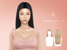 Sims 4 — Esmeralda Hairstyle V4 by Enriques4 — New Mesh