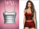 Sims 4 — Tanktop lingerie with lace by Mona — -New mesh-