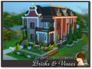 Sims 4 — Bricks & Vines Apartments( No CC) by evanell — A meticulously designed multi-unit residence blending