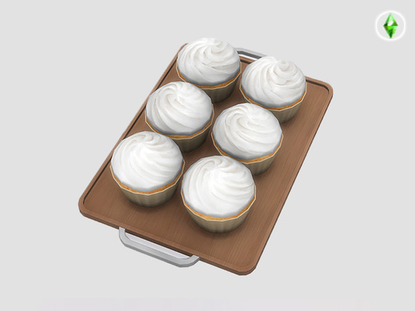 Sims 4 — Honey Bun Bakery Cupcake Tray by SaeraMaples — Honey Bun Bakery Desserts Test FILE SIZES