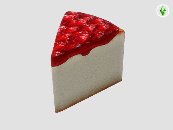 Sims 4 — Honey Bun Bakery Cheese Cake Slice by SaeraMaples — Honey Bun Bakery Desserts Test FILE SIZES