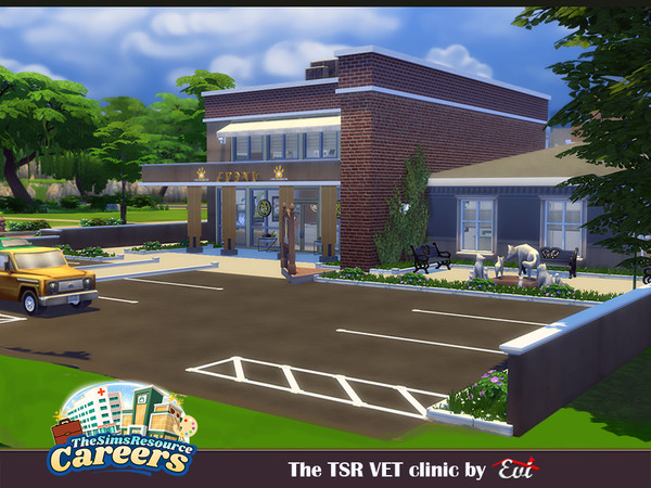 Sims 4 — TSR Vet clinic - NO CC by evi — Your pets will love this place and show not fear of the services they are going