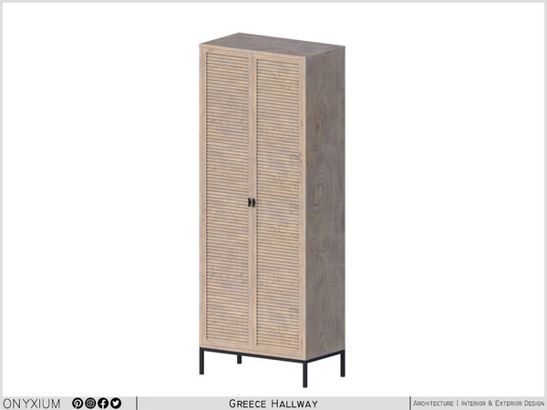 Sims 3 — Greece Cupboard Tall With Two Doors by Onyxium — Onyxium@TSR Design Workshop Hallway Collection - Belong To The