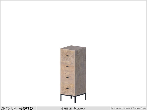 Sims 3 — Greece Cupboard With Four Drawers by Onyxium — Onyxium@TSR Design Workshop Hallway Collection - Belong To The