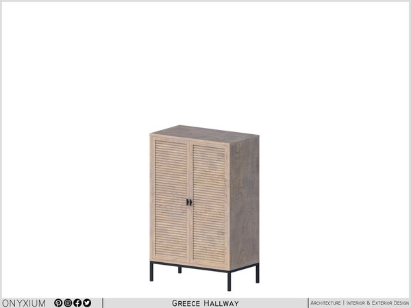 Sims 3 — Greece Cupboard With Two Doors by Onyxium — Onyxium@TSR Design Workshop Hallway Collection - Belong To The 2026
