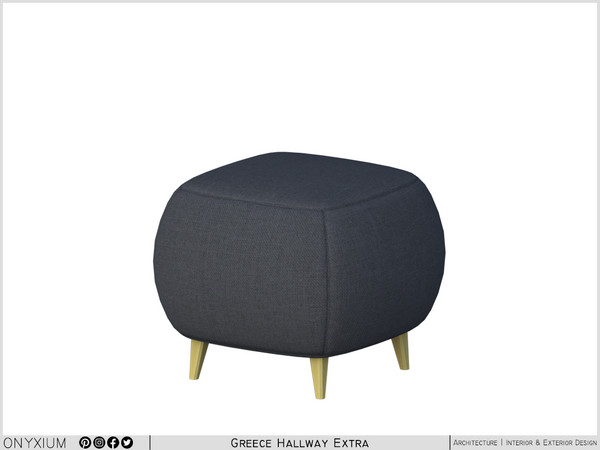 Sims 3 — Greece Pouf by Onyxium — Onyxium@TSR Design Workshop Hallway Collection - Belong To The 2026 Year