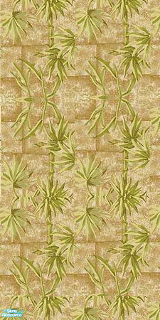 Sims 2 — Palm Leaves Brickcover by LadyDeluxe — Cinderblocks covered with Palm Tree leaves for that tropical feel with