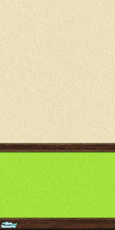 Sims 2 — Sock Monkey - Wall2 by Shannanigan — Beige & Lime