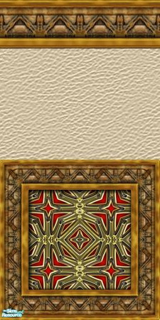 Sims 2 — Royal Wood - Wall 07 by DressAnGo — Royal Wood - Wall 07
