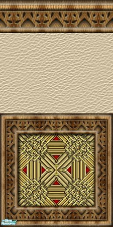 Sims 2 — Royal Wood - Wall 01 by DressAnGo — Royal Wood - Wall 01