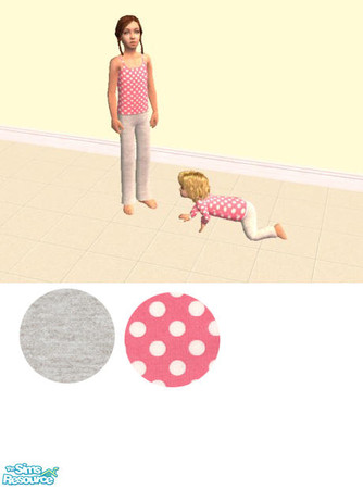 Sims 2 — Summer Pjs - Toddler - Polka dots by agaliha5 — 